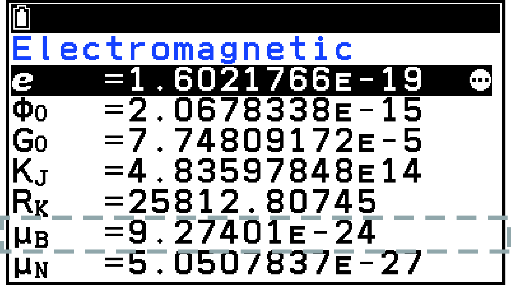 CY875_V2_Database Displaying Physical Constant_2